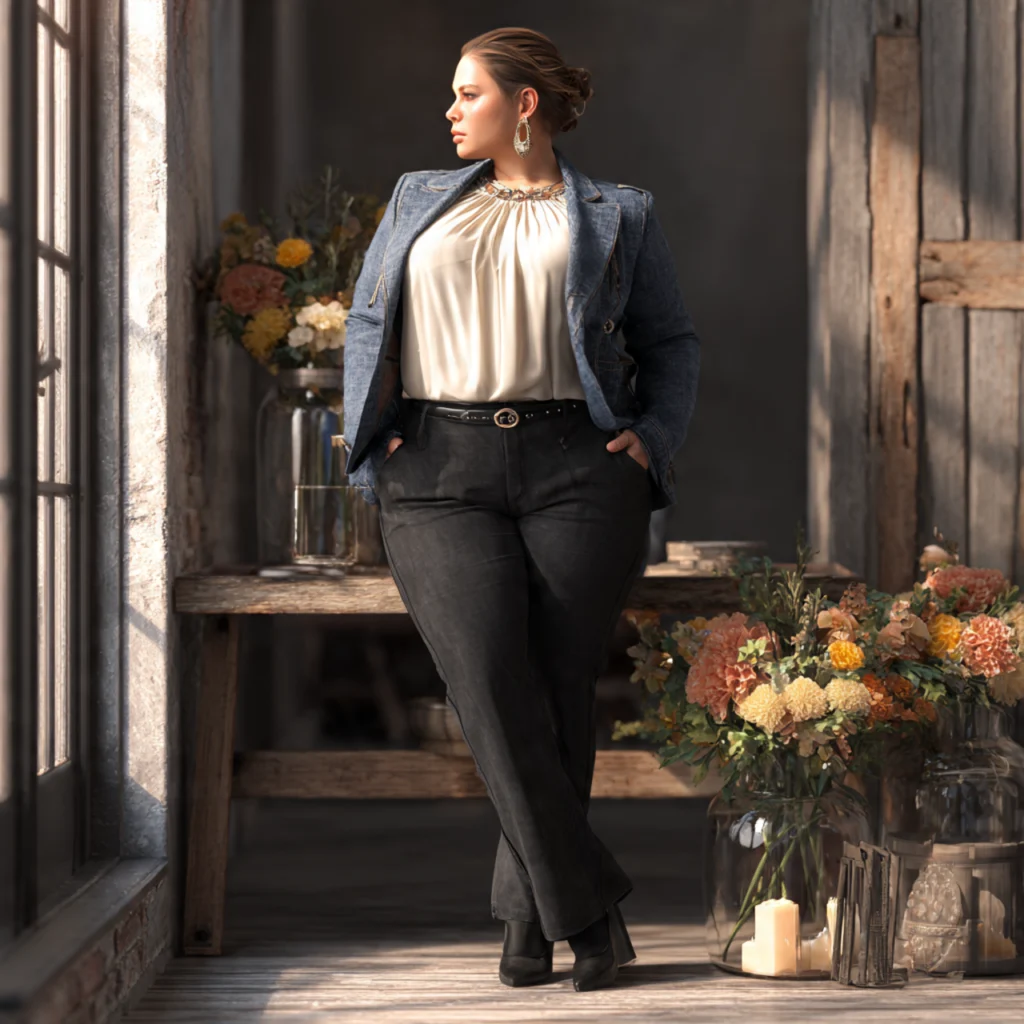 Western Blazer with Bootcut Pants