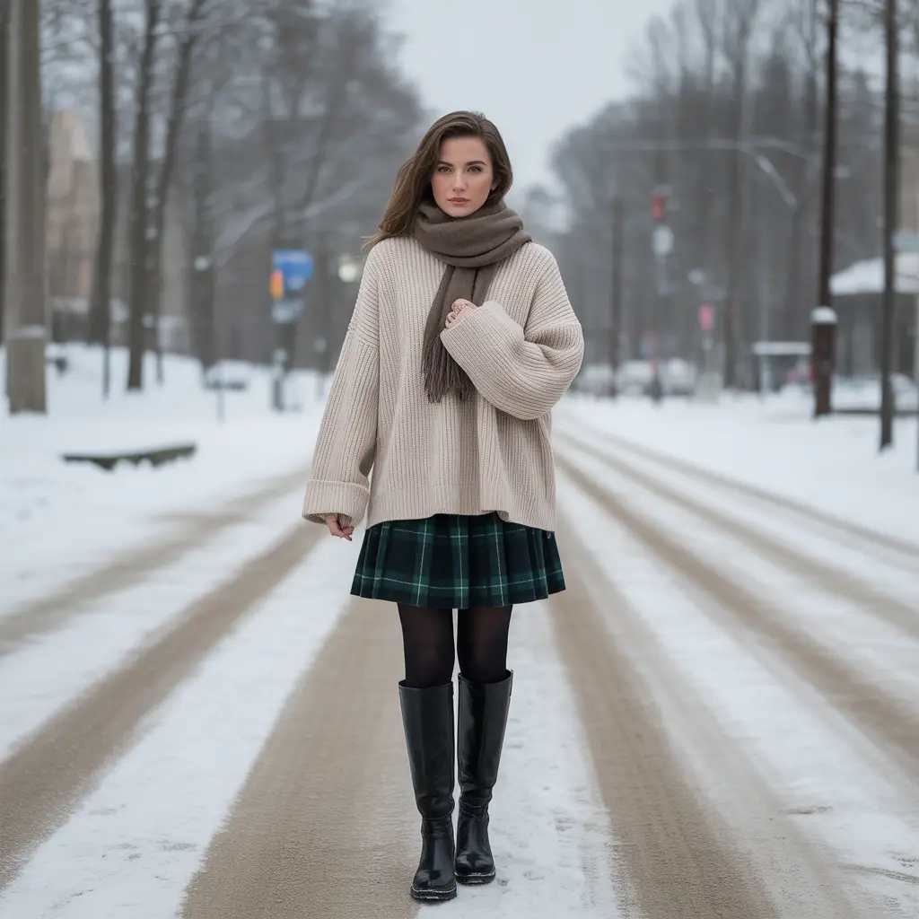 Winter-Ready with Oversized Sweaters