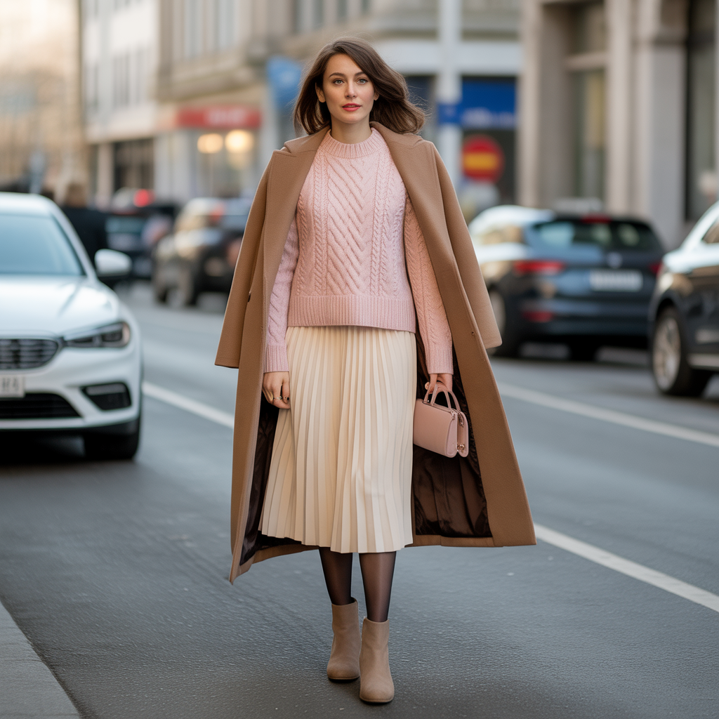 Pastel Coat over Monochrome Layers