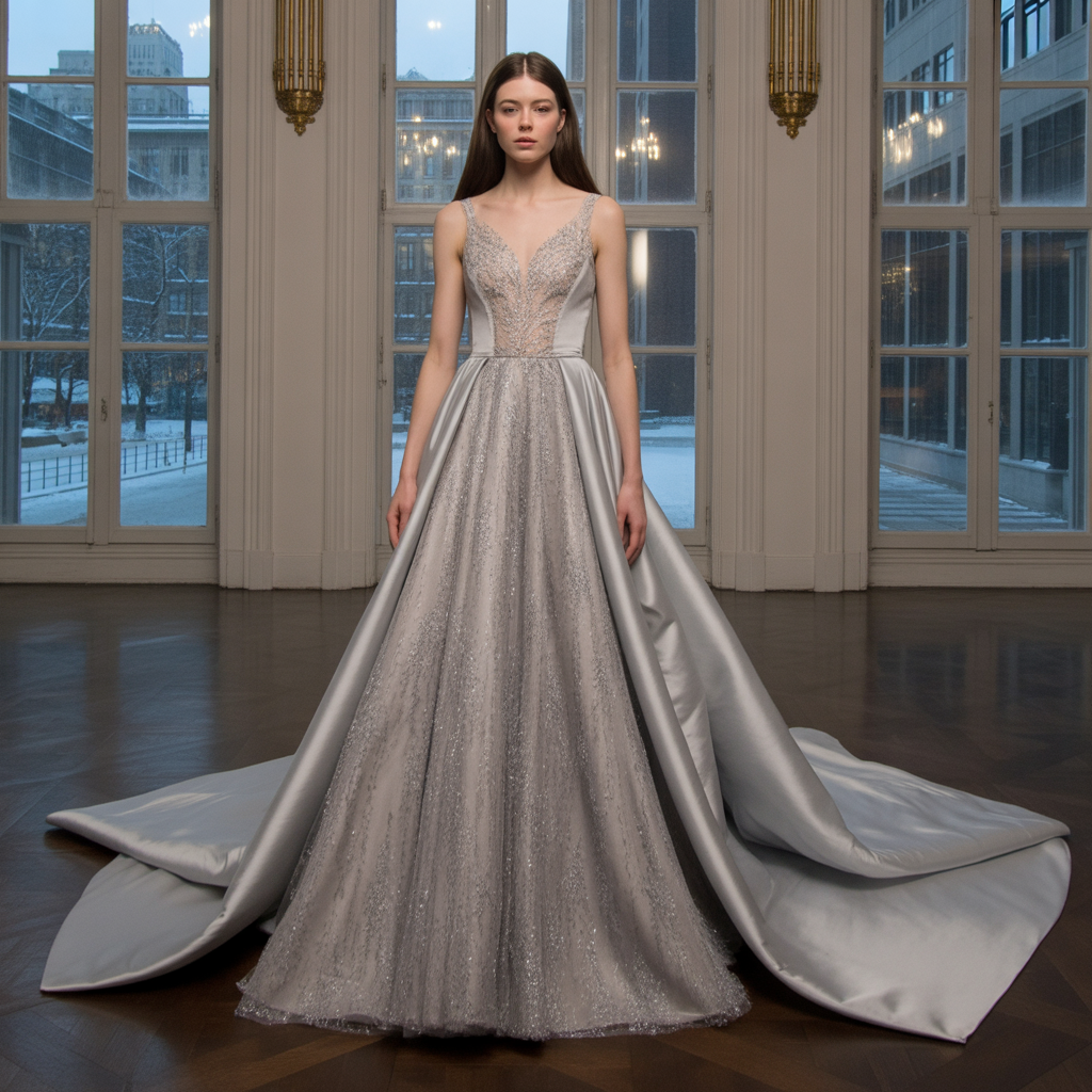 Jewel-Tone Slip Dresses with Layering Potential