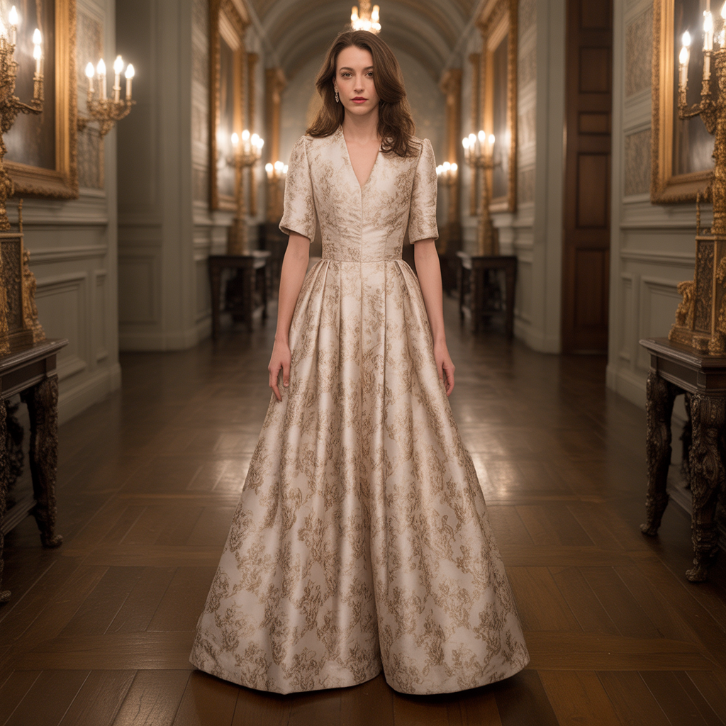 Two-Tone Velvet and Satin Combination