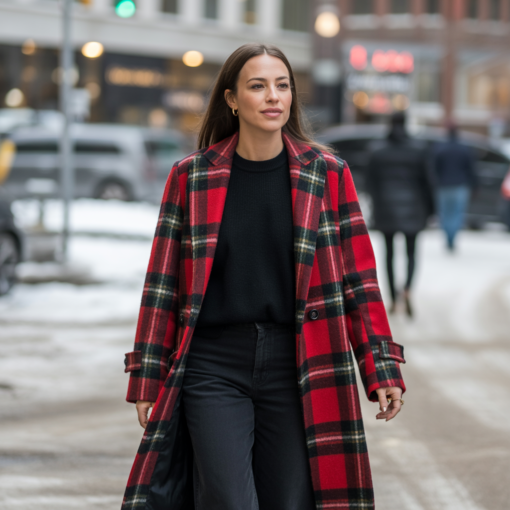 Statement Coat as the Focal Point