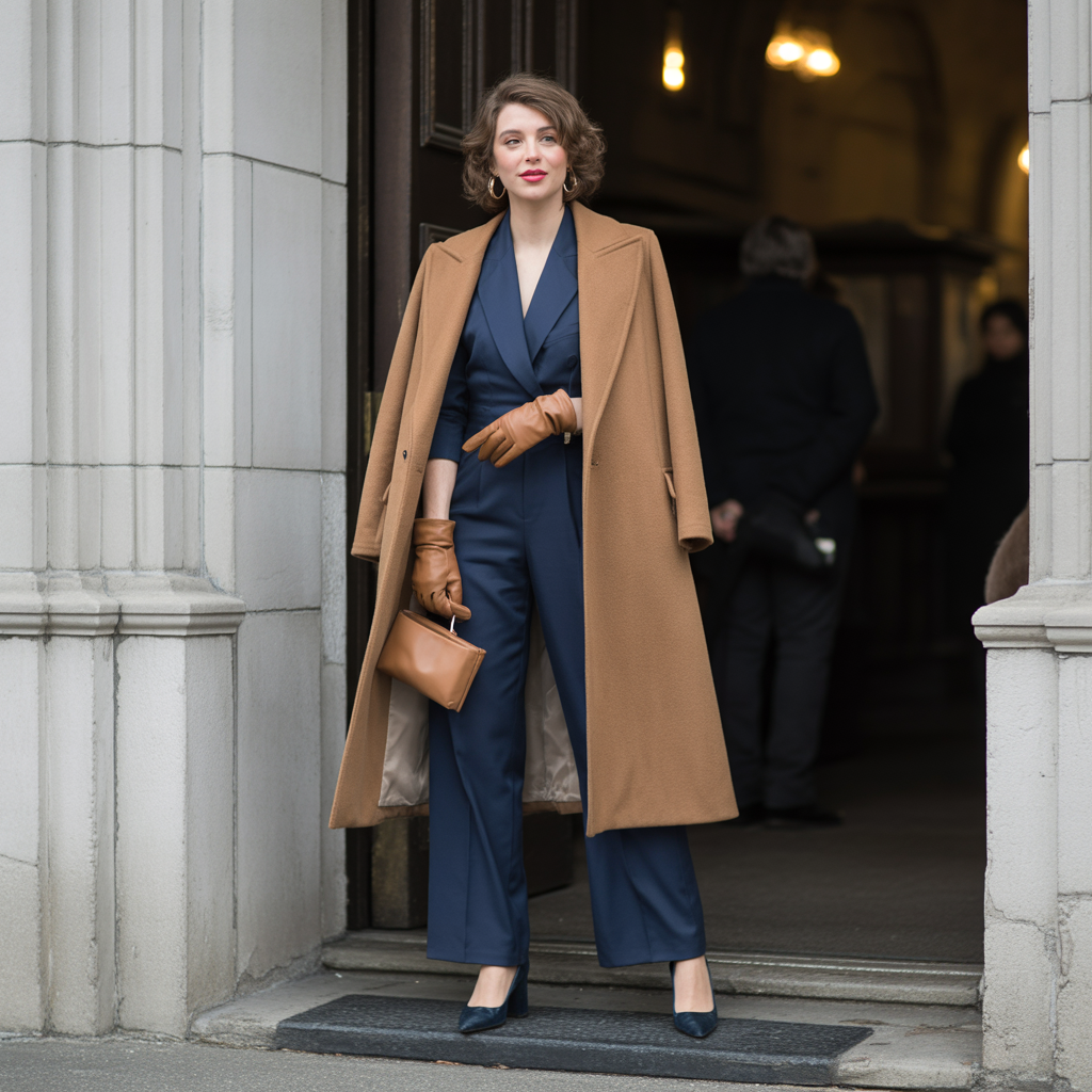 Long Sleeve Maxi Dress with Wool Shawl