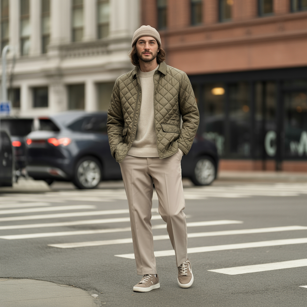 Quilted Jackets with Trousers