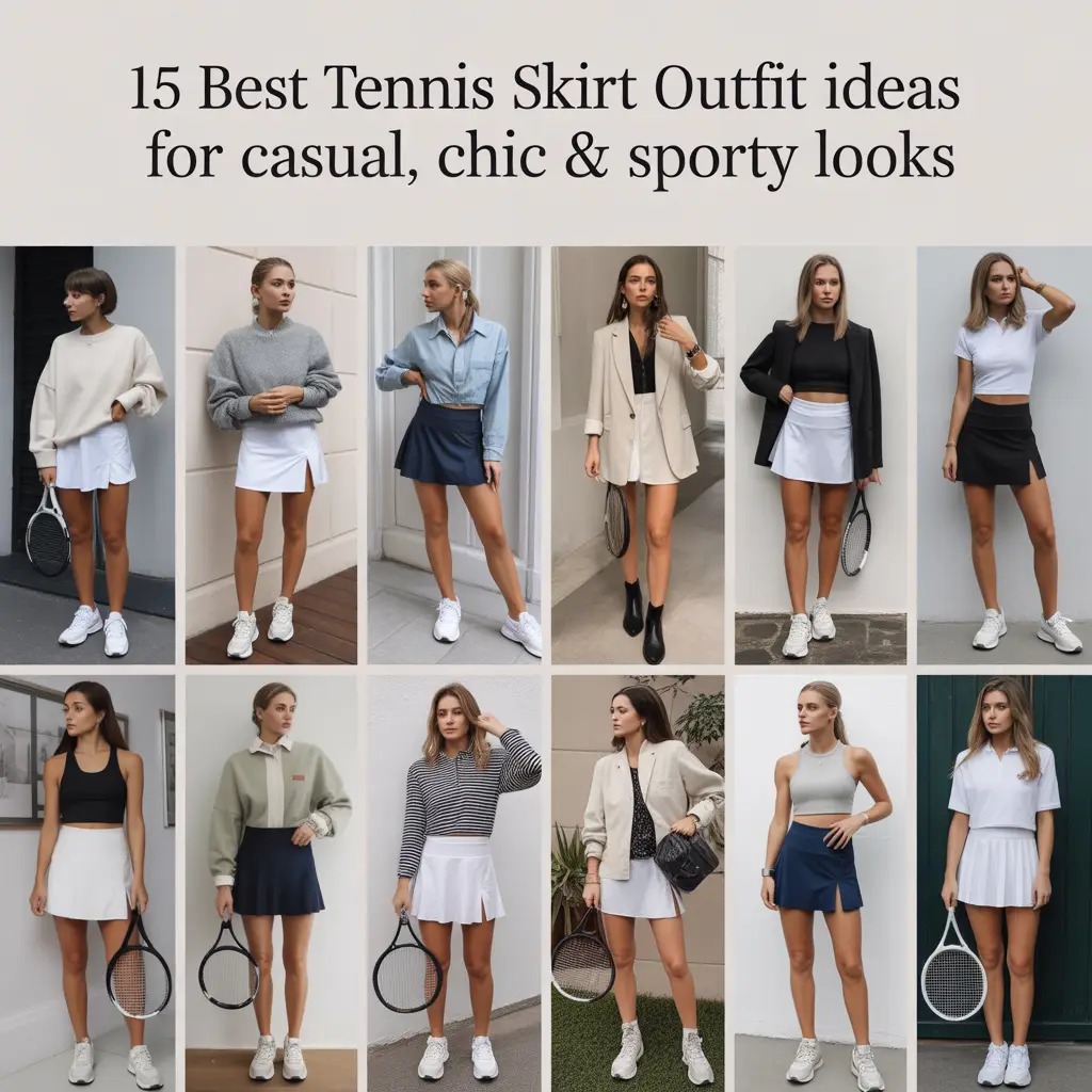 tennis skirt outfit ideas