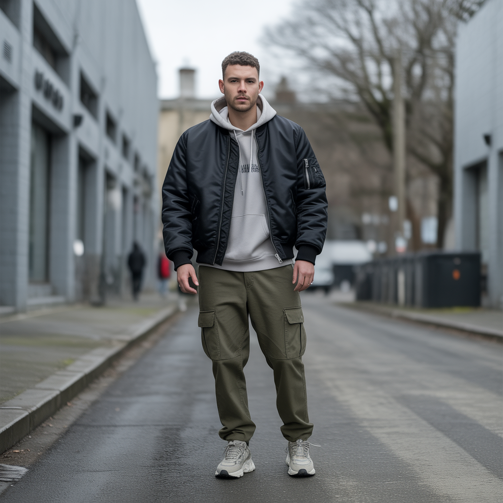 Bomber Jackets with Cargo Pants