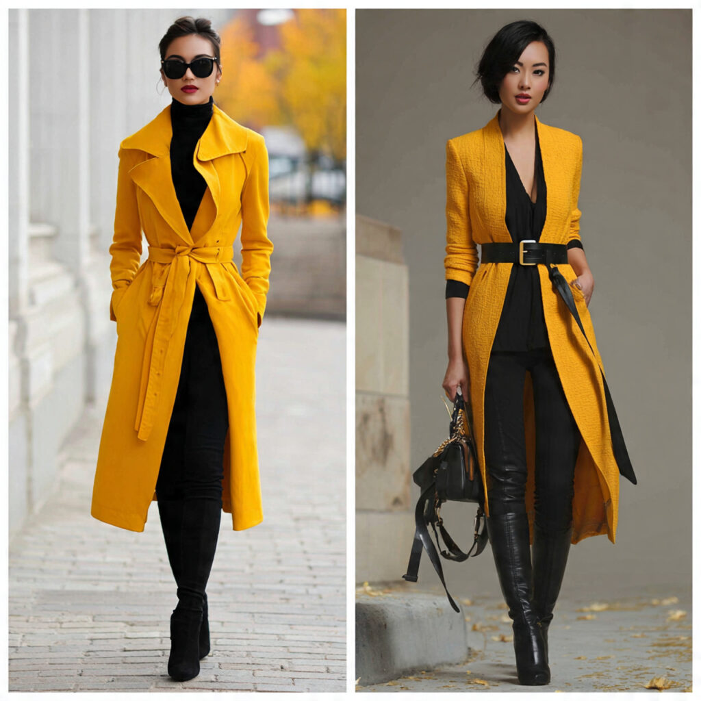 Belted Trench Coat Ensembles