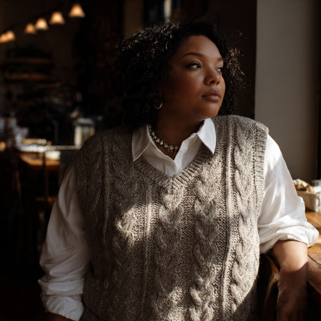 Cable Knit Sweater Vest and Collared Shirt Combos