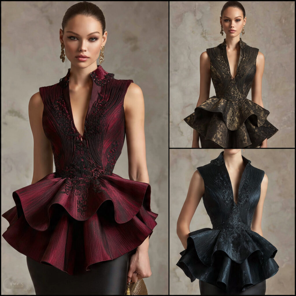 Empire Waist Peplum Tops