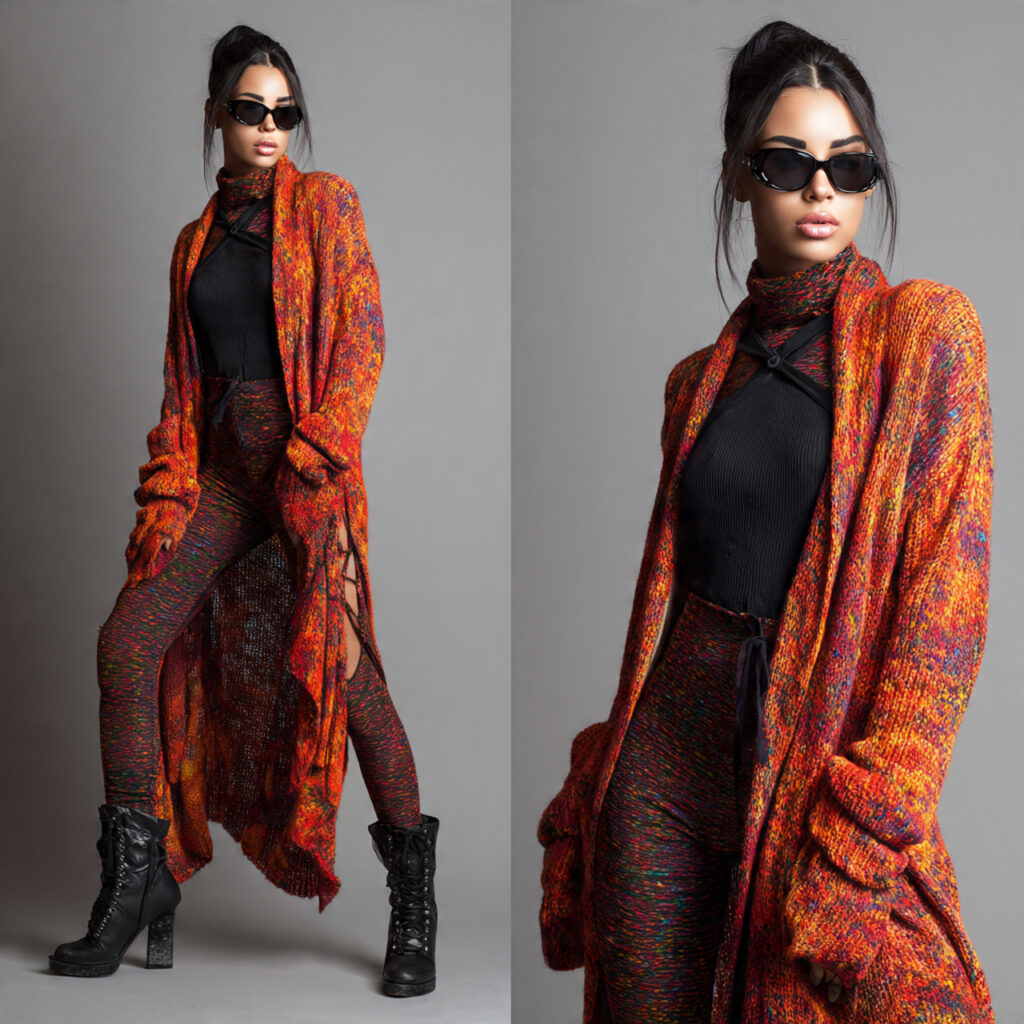 Longline Cardigans with Leggings