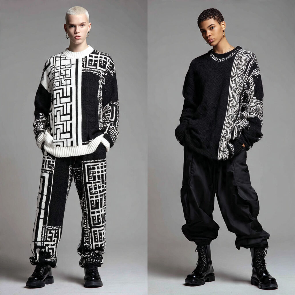 Monochrome Knit Sets