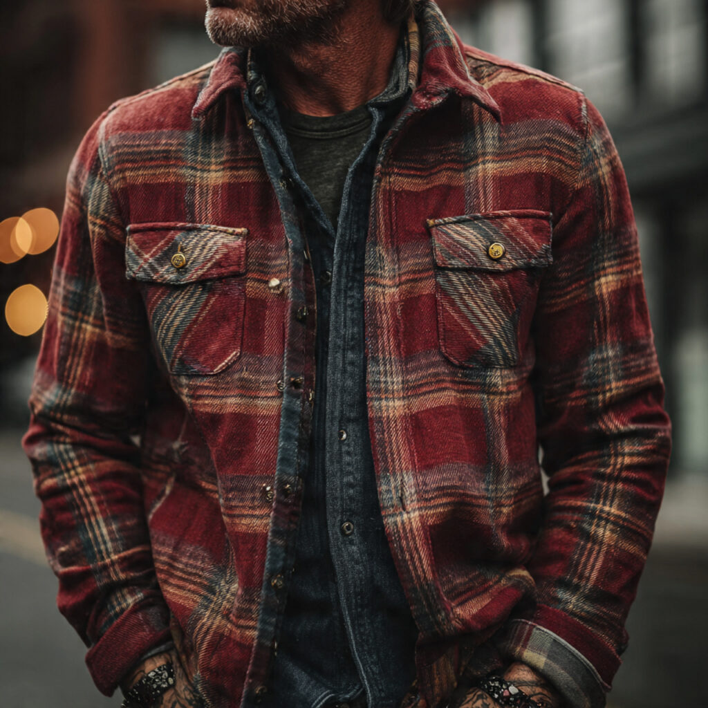 Plaid Flannel Button Down Layers