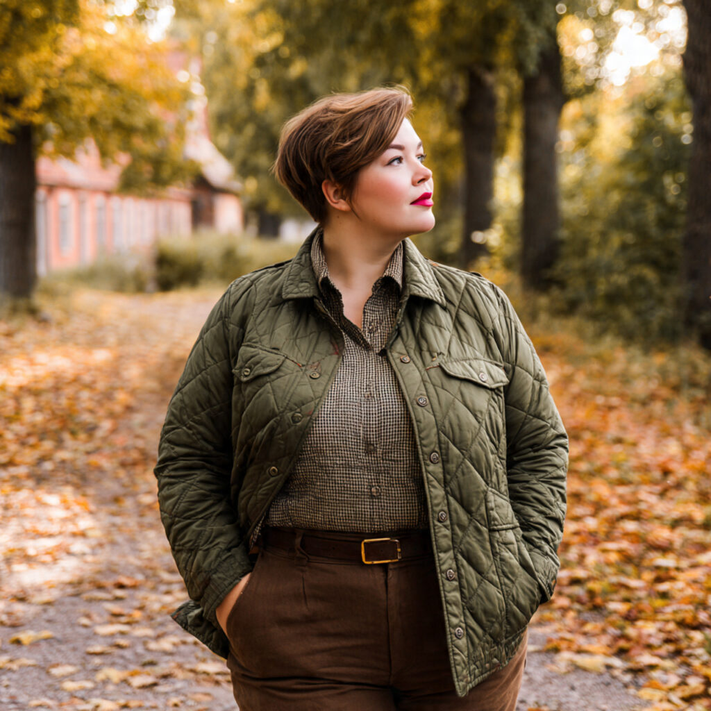 Quilted Barn Jackets and Slim Fit Chinos