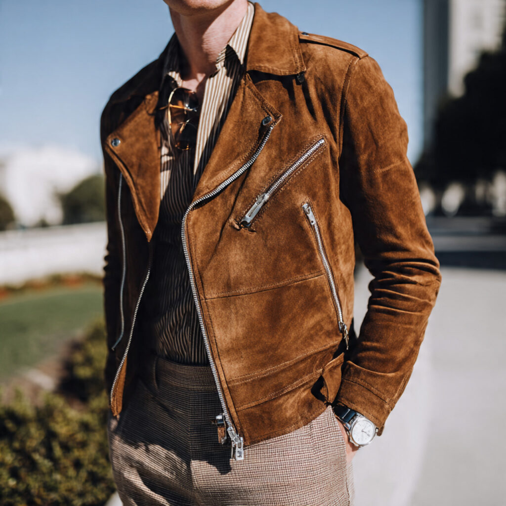 Suede Moto Jacket Pairings