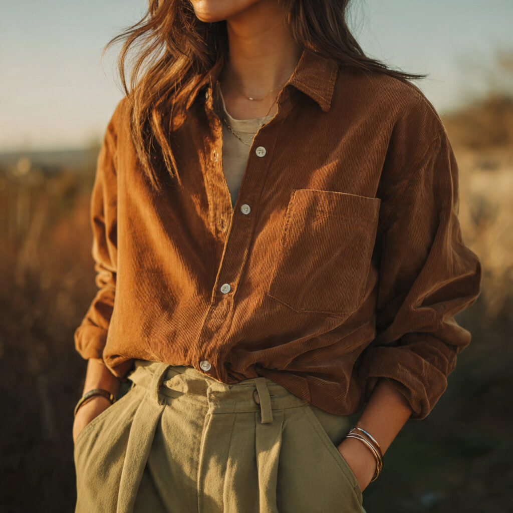 Corduroy Button Down Shirts