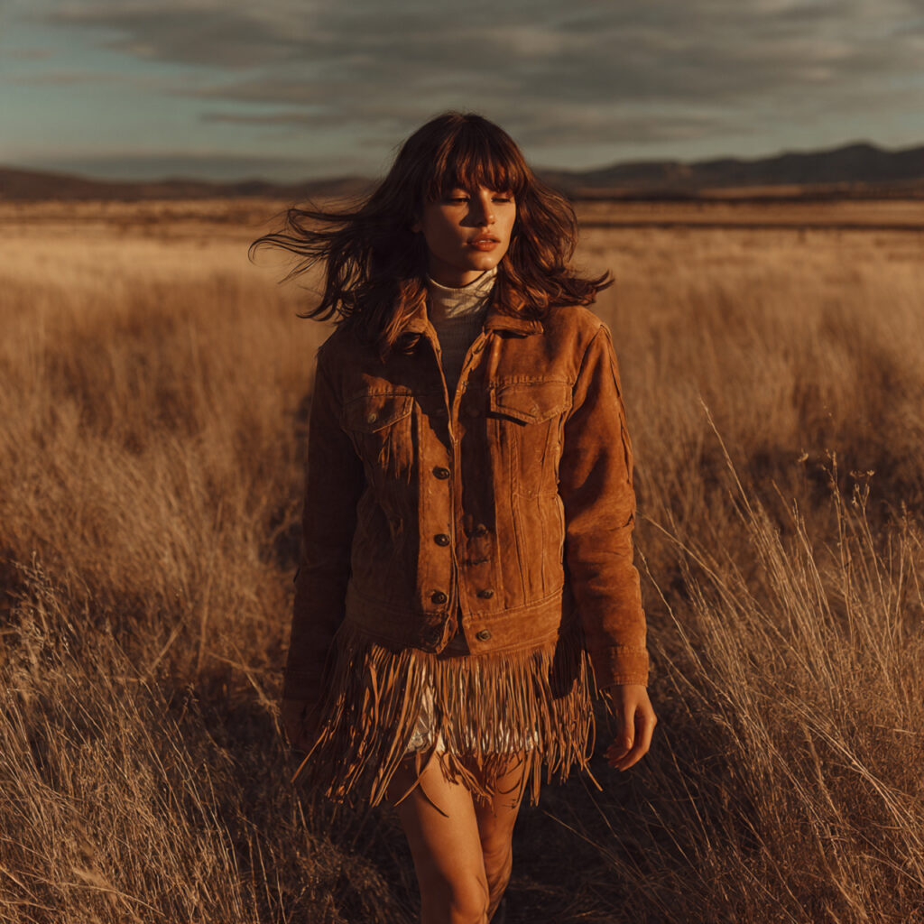 Vintage Suede Fringe Jackets