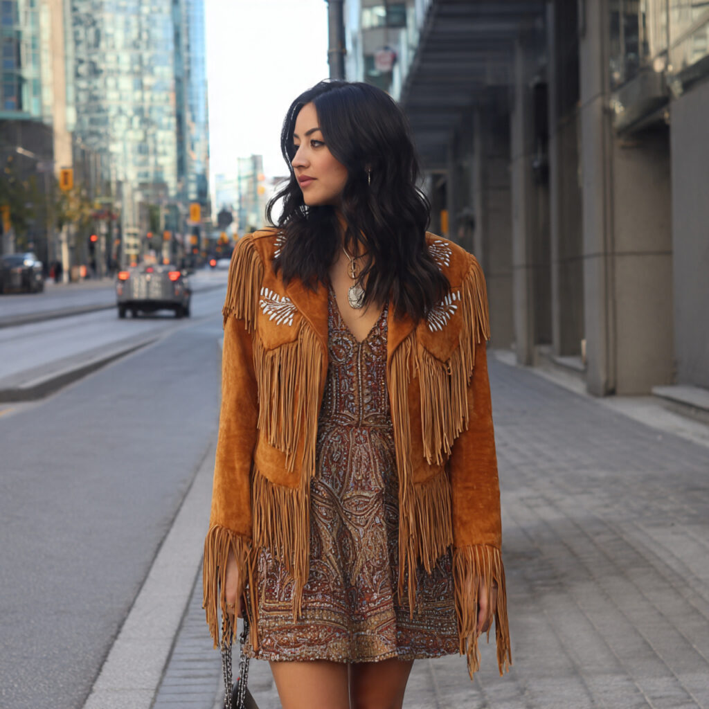 Bohemian Fringe Suede Jackets