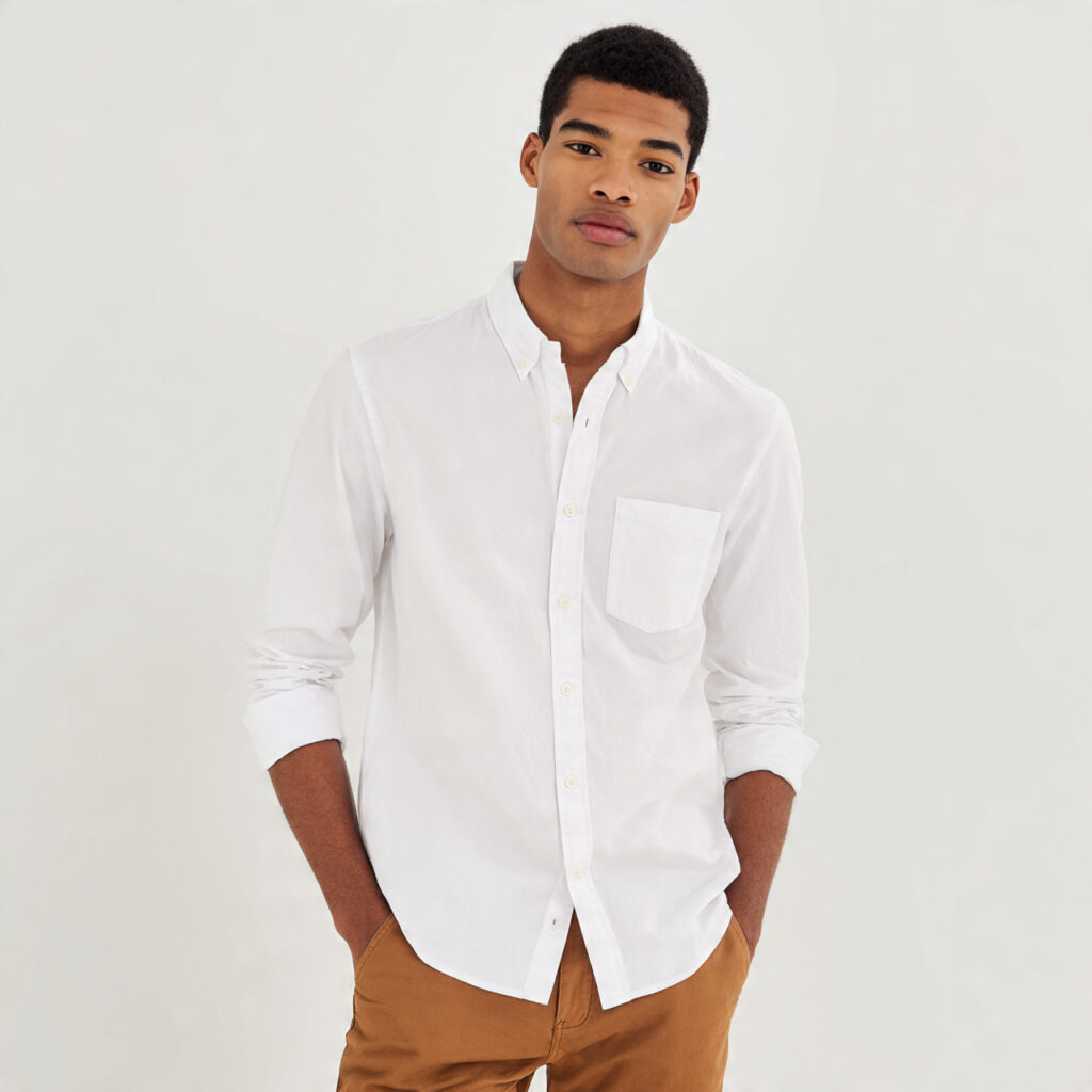 Crisp White Button Down Shirts