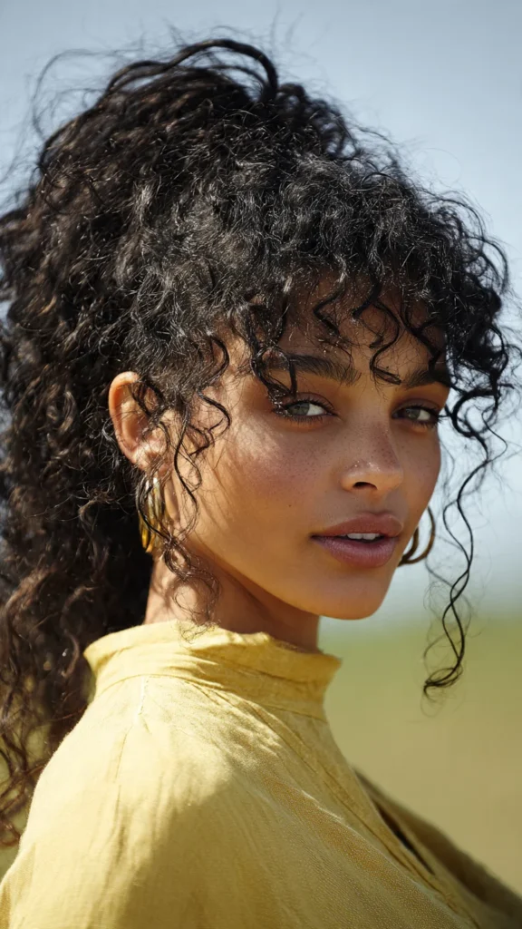 Curly Ponytail with Texture