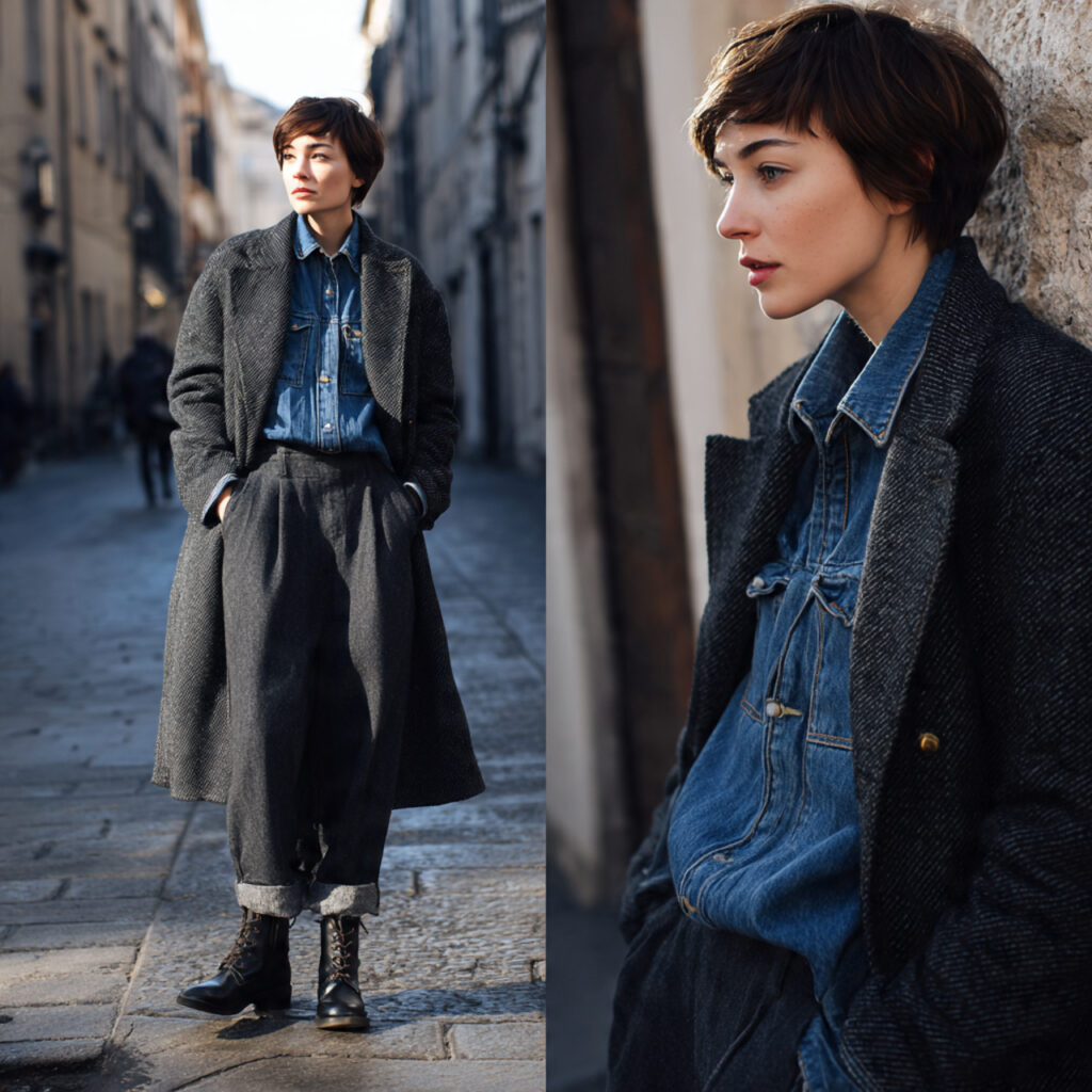 22 Best European Fall Outfits Ideas for a Sophisticated Wardrobe 12 Denim Jackets Layered Under Heavy Overcoats