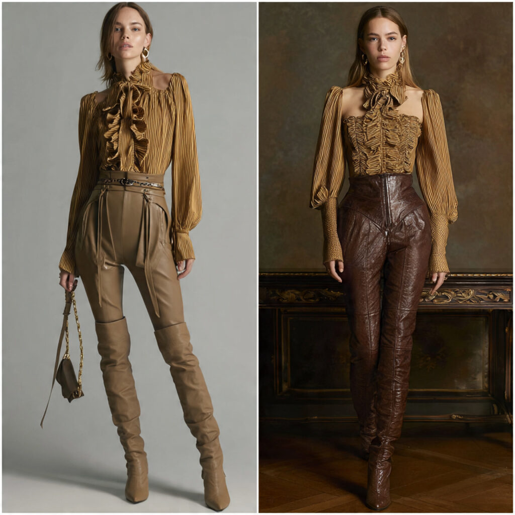 Earth Toned Dusters and Leather Leggings