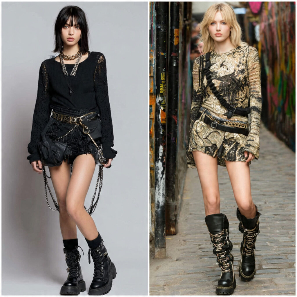 22 Trendy Back to School Outfits Highschool Black Looks 10 Edgy Combat Boot Ensembles