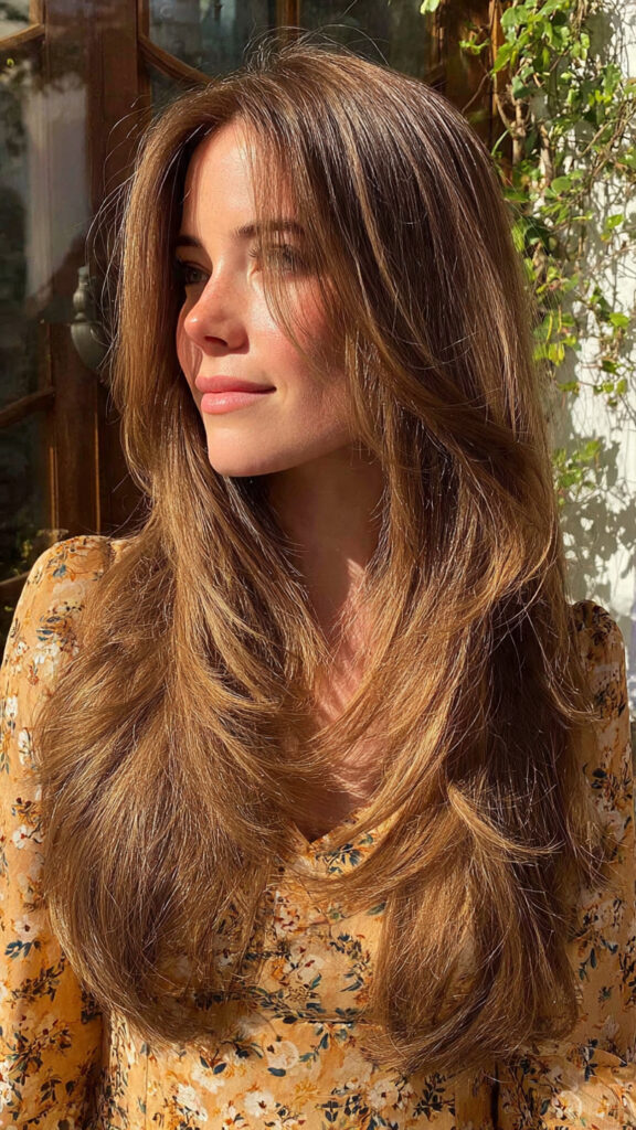 Face Framing Layers for Long Hair