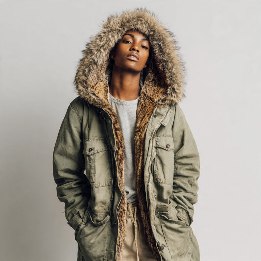 Faux Fur Trimmed Parkas