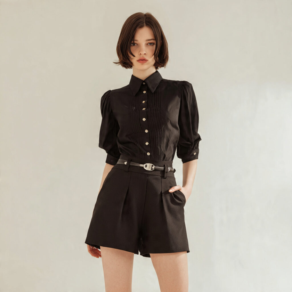 22 Trendy Back to School Outfits Highschool Black Looks 21 High Waisted Tailored Shorts