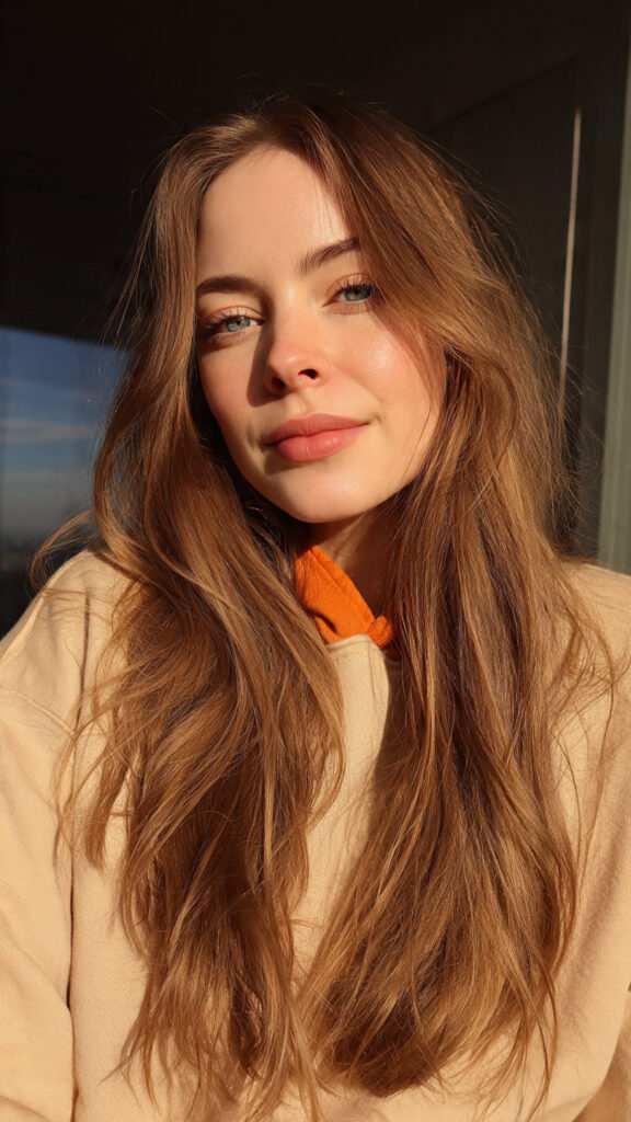 Natural Long Hair Look Minimal Styling