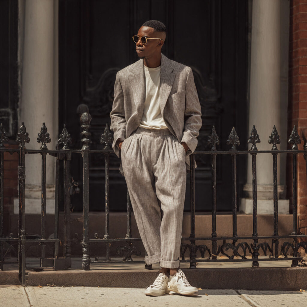 Oversized Blazer and Tapered Chinos