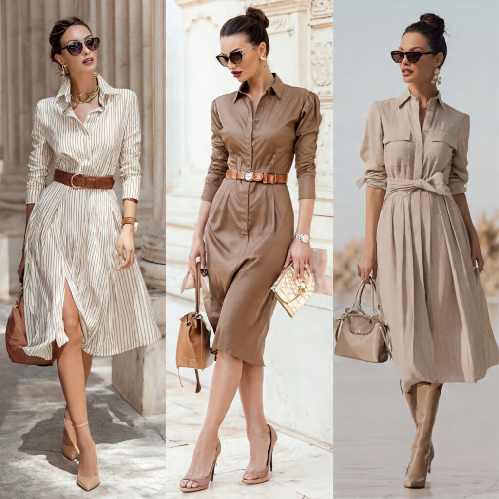 Polished Shirt Dress Styles