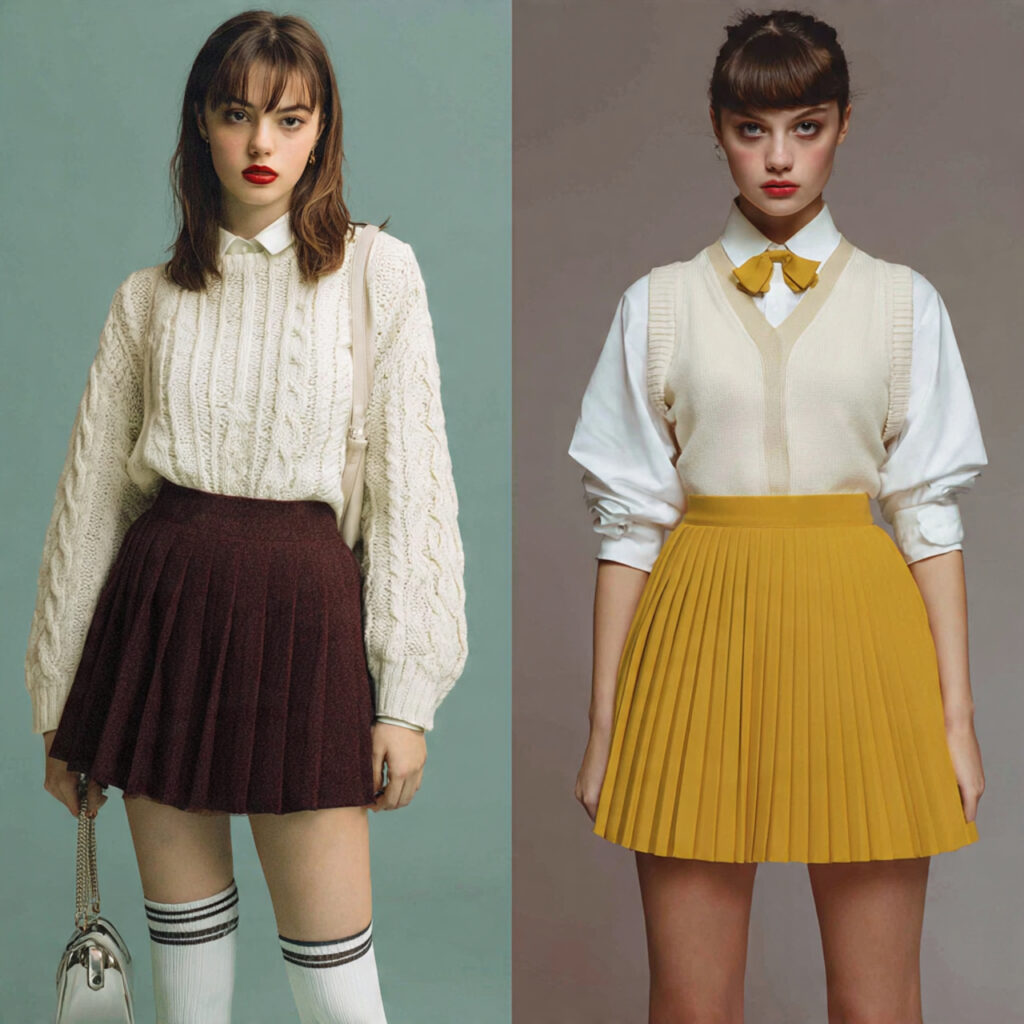 Preppy Pleated Skirts