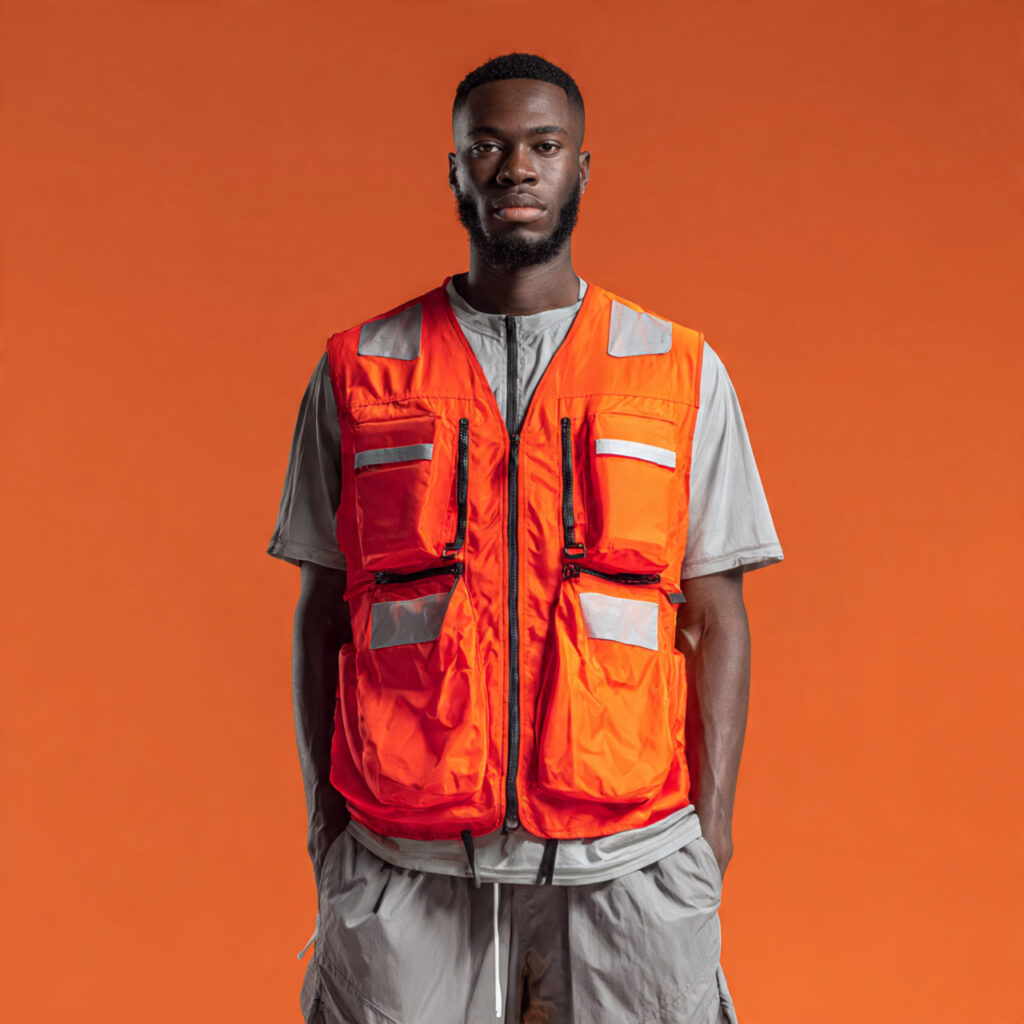Reflective Fabric Utility Vests