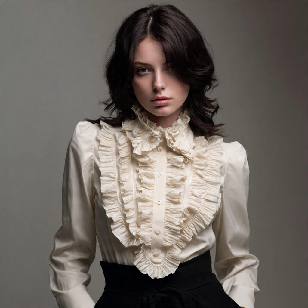 Ruffled Collar Blouses