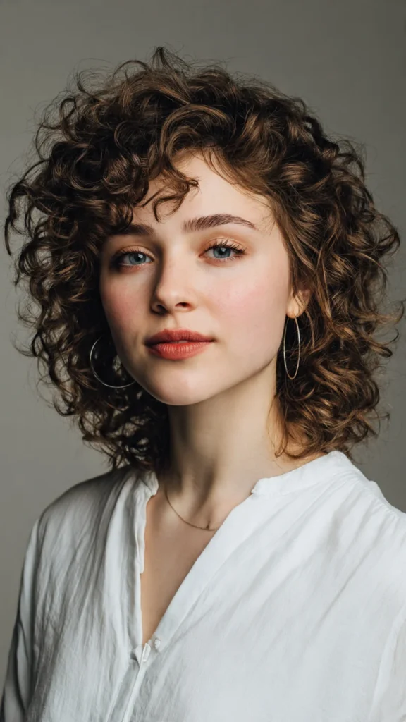 Soft Layered Curly Cutt