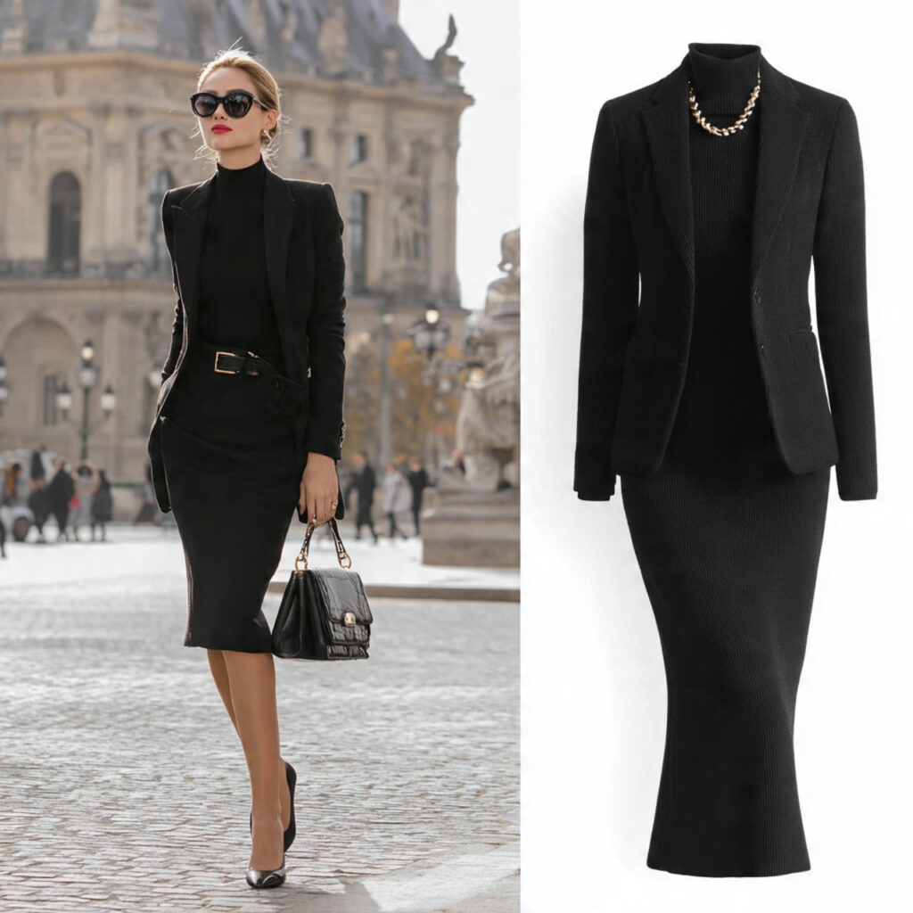 Sophisticated Black Blazer Ensembles