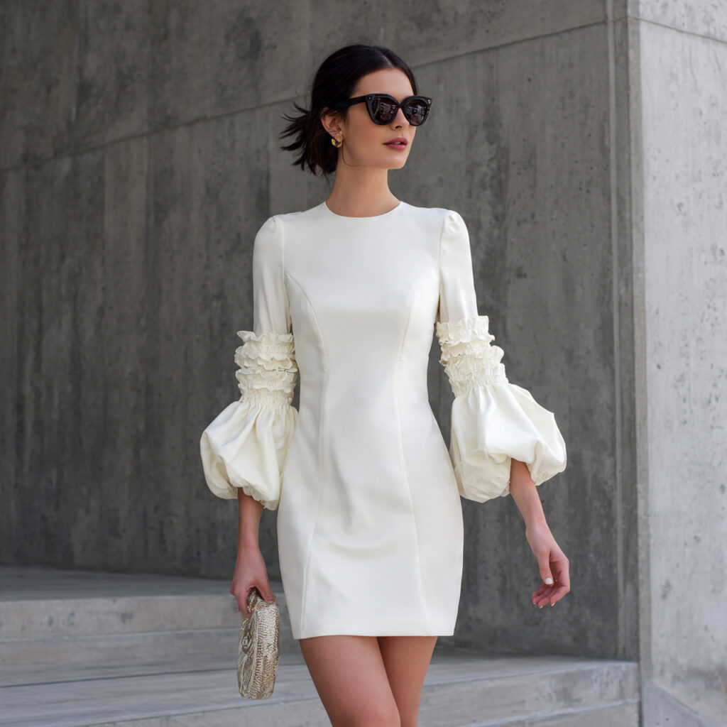 Statement Sleeve Cocktail Dress