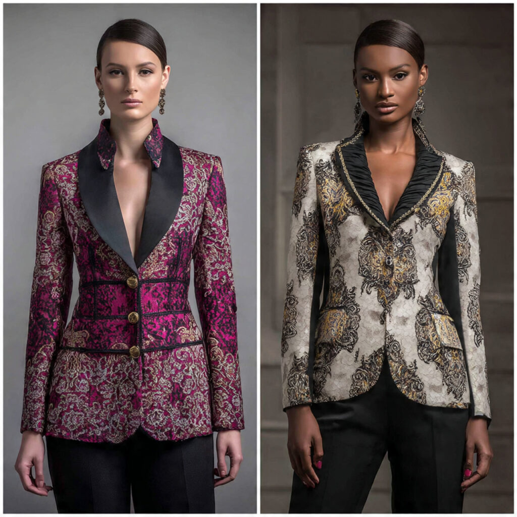 Structured Patterned Blazers