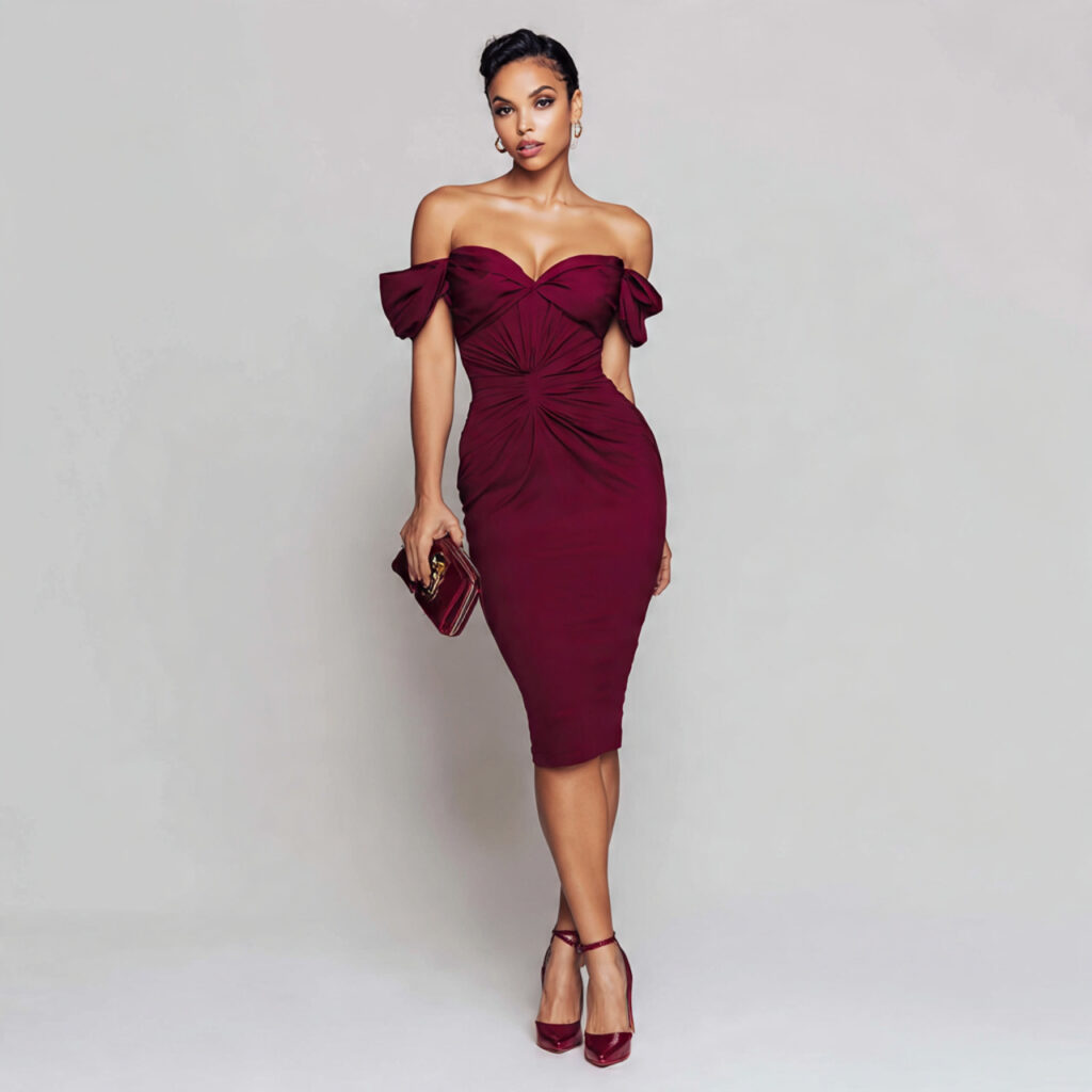 Sultry Off the Shoulder Bodycon