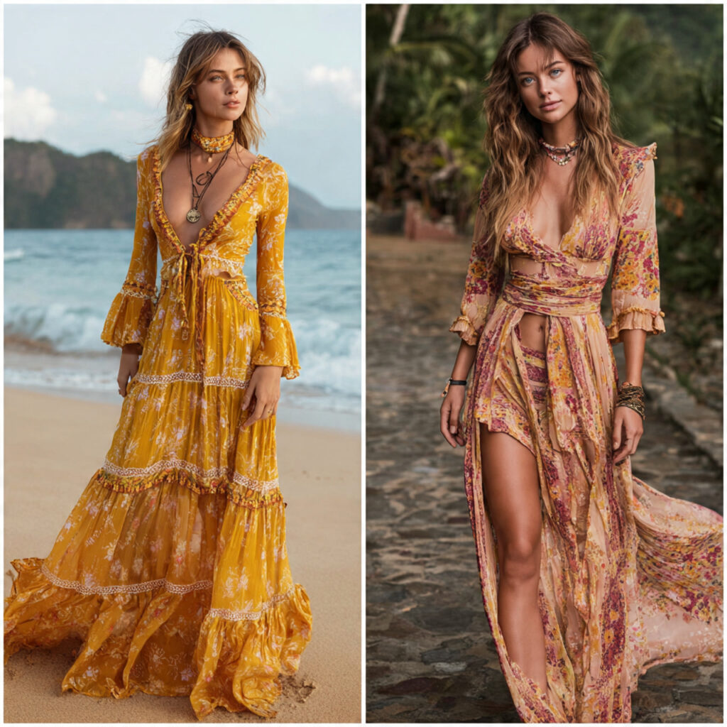 Tiered Boho Dresses