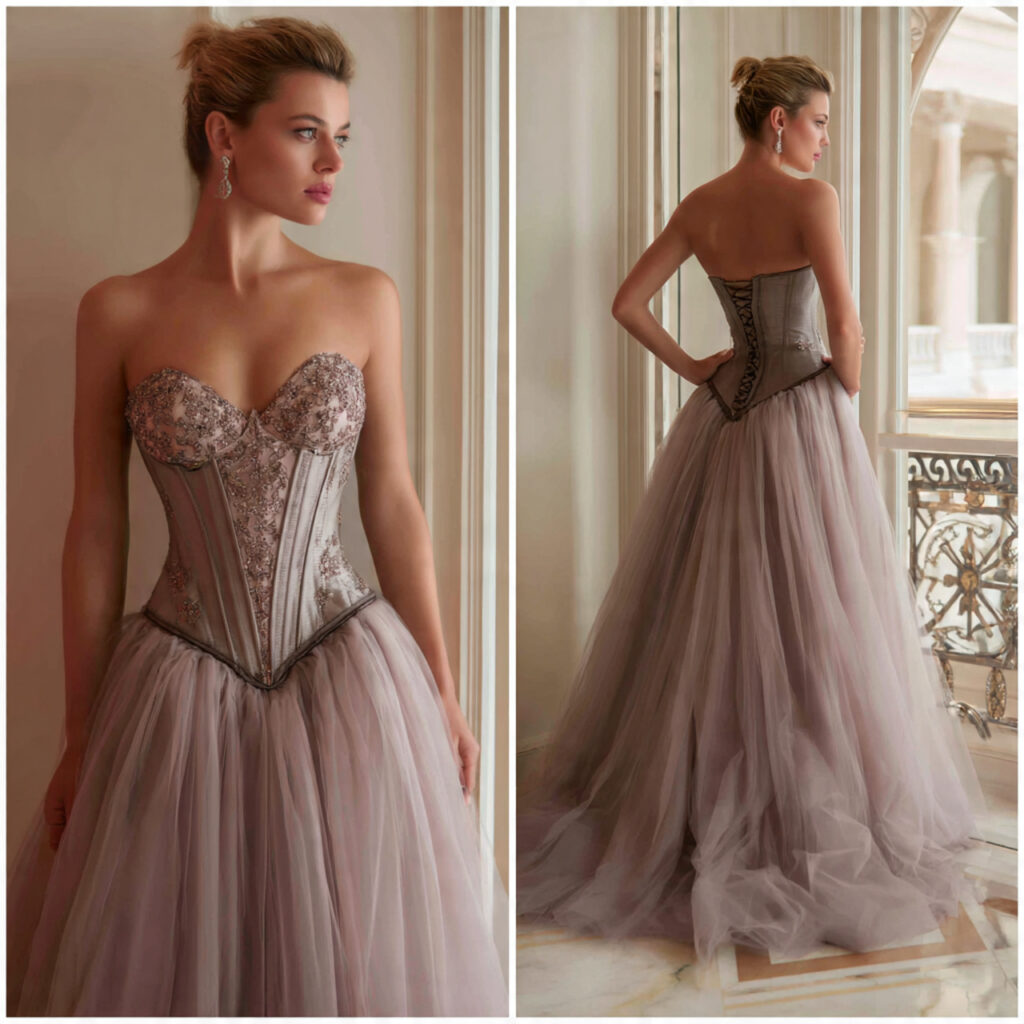 Tulle Ball Gown Skirt and Corset Top
