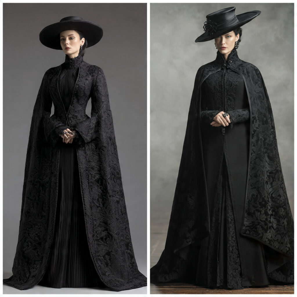 Victorian Inspired Mourning Capes