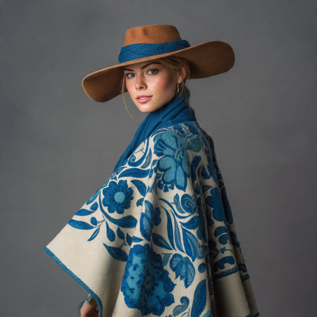 Wide Brim Felt Hats and Ponchos