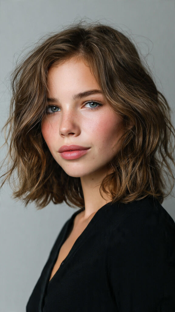 spring medium length hairstyles 2026 textured lob