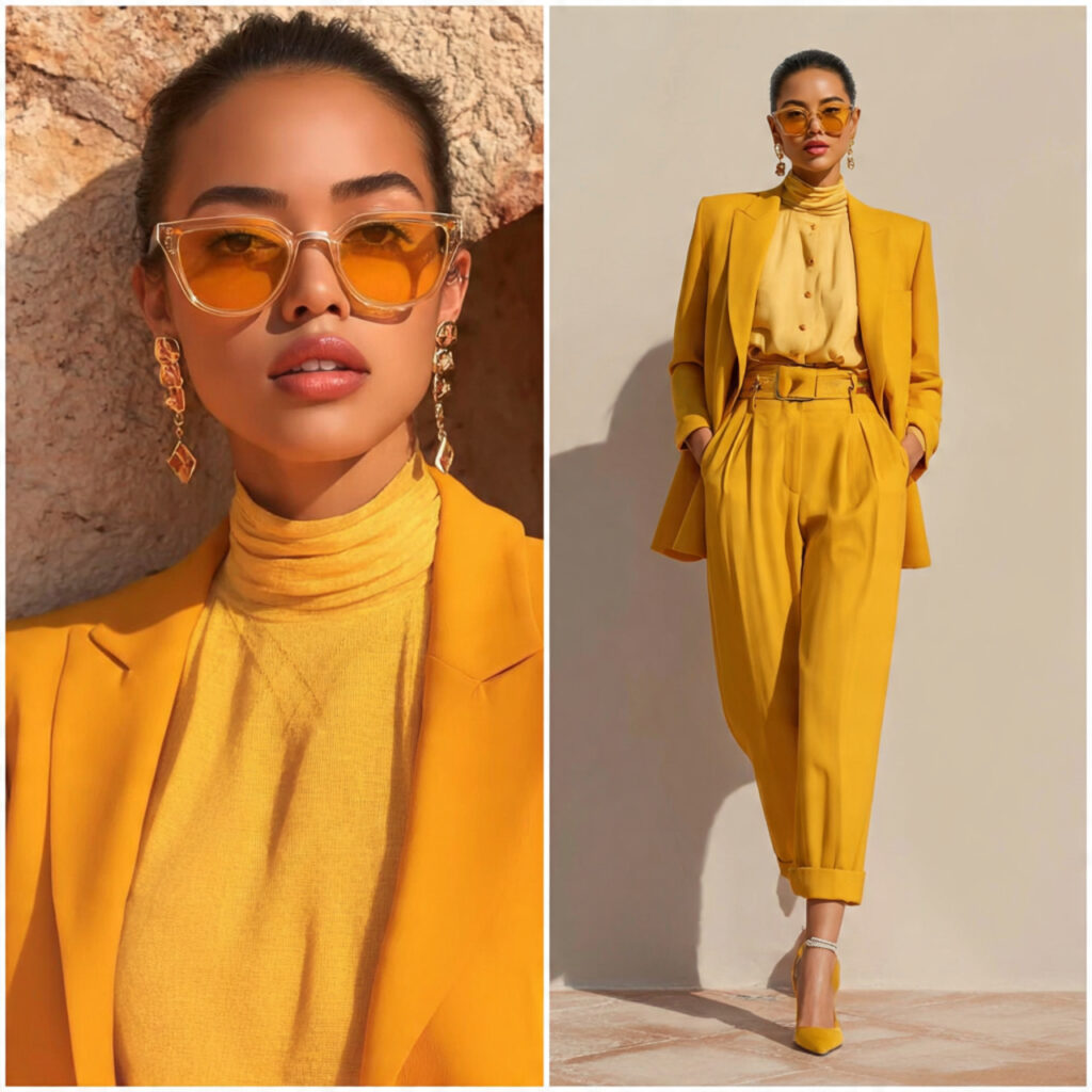 Bold Power Suit Aesthetic Idea