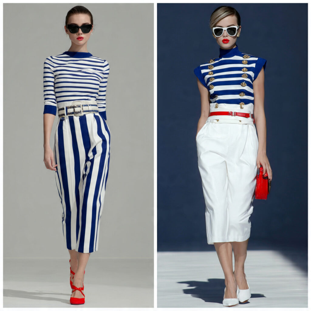Bold Striped Nautical Ensembles