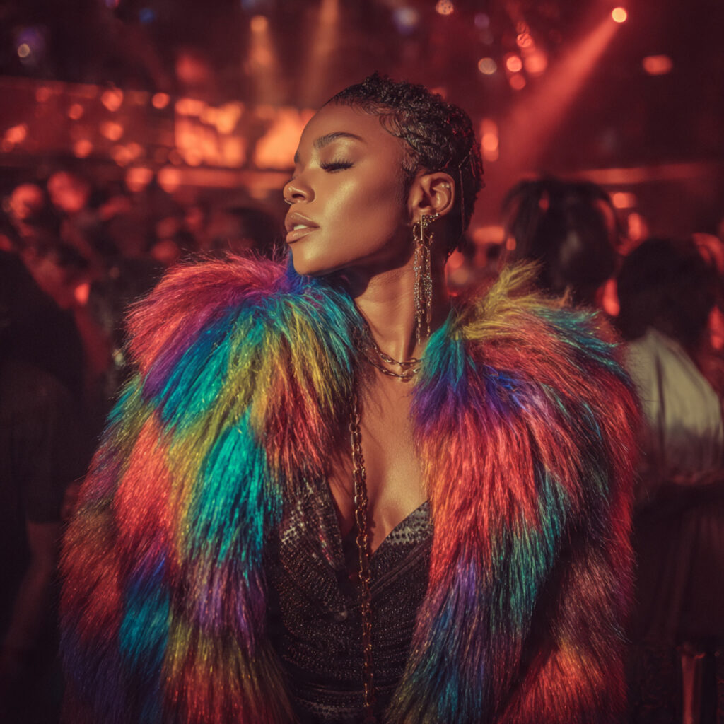 20 Best Concert Outfits for Black Women Ideas to Try Now 17 Colorful Faux Fur Wraps