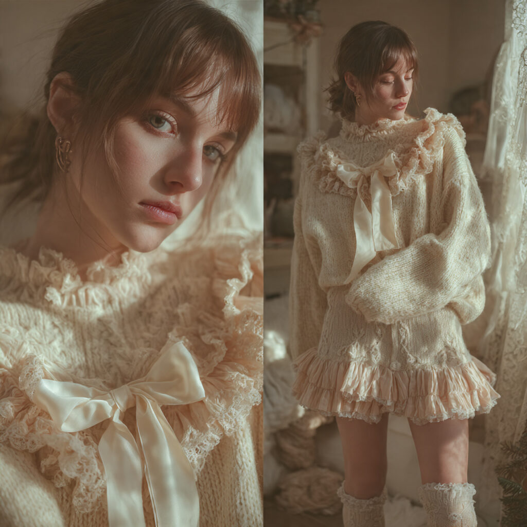 Coquette Bows and Knit Details