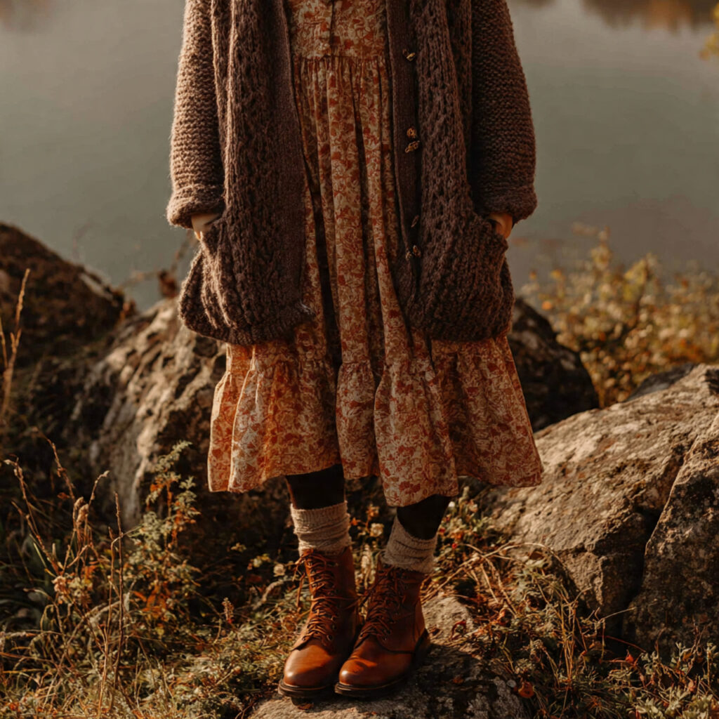 Cottagecore Layered Midi Dresses